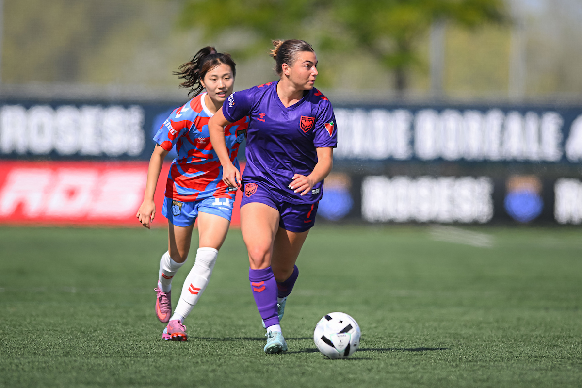 Caleigh Boeckx in action during a match against the Montreal Roses